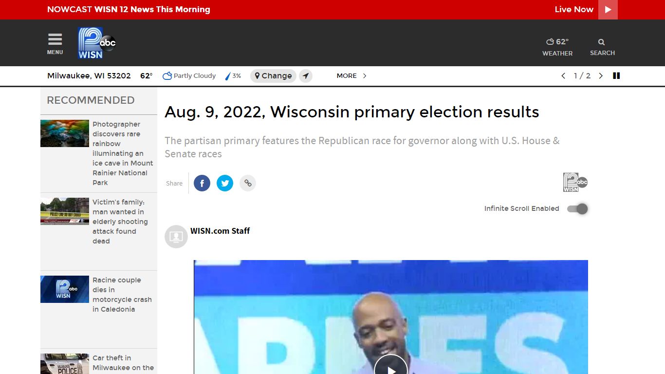 Aug. 9, 2022, Wisconsin primary election results